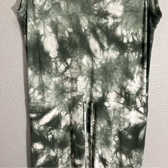 Sweaty Betty Take It Easy Tie Dye Moss Green Dress Size XSmall Drawstring Pocket - Picture 15 of 16
